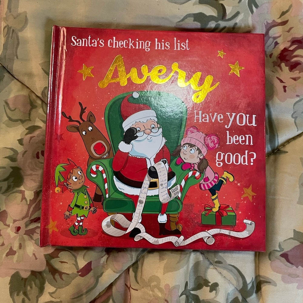 " AVERY"‎ Santa's Checking His List - Have You Been Good ? Christmas Book New